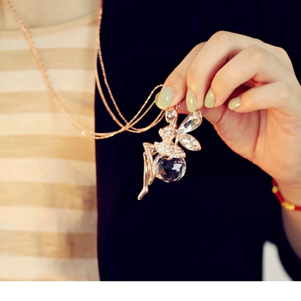 Statement Twinkling Fairy Angel Necklace